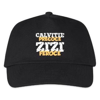 Chauve Qui Peut Humour Calvitie Homme Humour Beauf - Casquette de baseball Enfant - noir - Devant