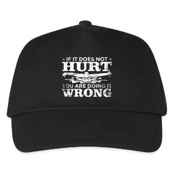 Swimmer's saying - Kids’ Baseball Cap - black - Front