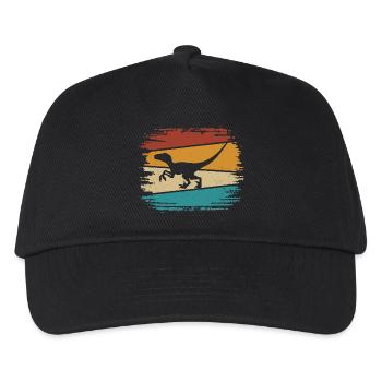 Velociraptor Dino Dinosaurs - Kids’ Baseball Cap - black - Front