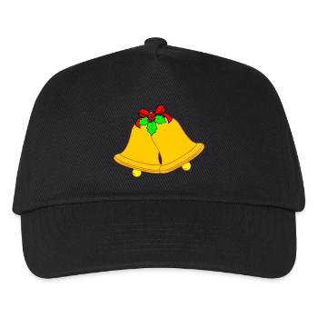 Two church bells for Christmas - Kids’ Baseball Cap - black - Front