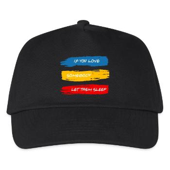 Laissez-les dormir - Casquette de baseball Enfant - noir - Devant