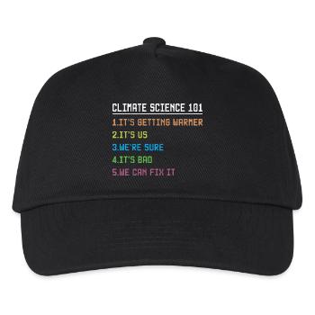 Science March Earth Day Climate Change Scientists - Kinder Basecap - Schwarz - Vorne