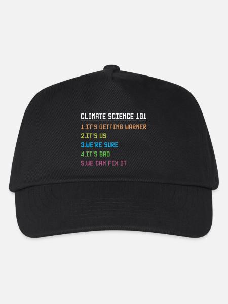 Science March Earth Day Climate Change Scientists - Kinder Basecap - Schwarz