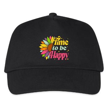 Sommer, hallo Sommer, Sommerferien - Kinder Basecap - Schwarz - Vorne