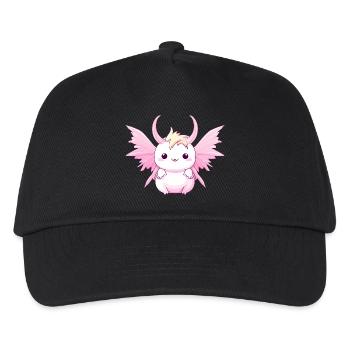 Axolotl Angels & Devils - Design with horns and - Kids’ Baseball Cap - black - Front