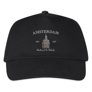 Amsterdam, Basilique Saint-Nicolas, Pays-Bas - Casquette de baseball Enfant - noir - Devant