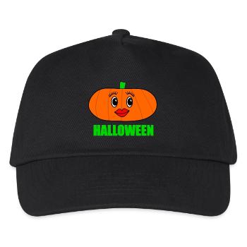 HALLOWEEN. PUMPKIN. HALLOWEEN PUMPKIN - Kids’ Baseball Cap - black - Front