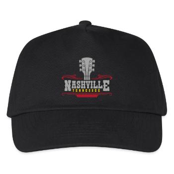 Nashville Tennessee Music | Colors changeable - Kids’ Baseball Cap - black - Front