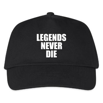 Legends never die - Kinder Basecap - Schwarz - Vorne