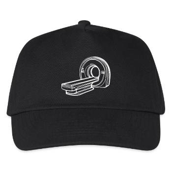Radiologie Scanner IRM One Line Art Manip Radio - Casquette de baseball Enfant - noir - Devant
