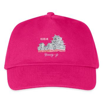 Burg Himeji-jo, Japan, Präfektur Hyogo, Zeichnung - Kinder Basecap - Fuchsia - Vorne
