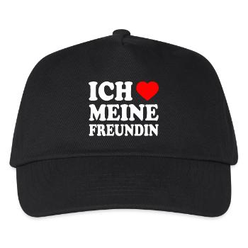 Ich liebe meine freundin - Kinder Basecap - Schwarz - Vorne