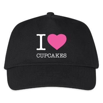 J’ADORE LES CUPCAKES - Casquette de baseball Enfant - noir - Devant