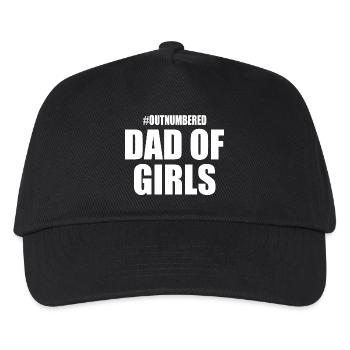 Dad of girls outnumbered - Kinder Basecap - Schwarz - Vorne