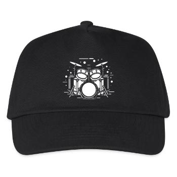 Croquis de tambour - Casquette de baseball Enfant - noir - Devant