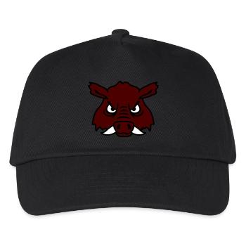 Evil Wild Boar Wild Boar Comic Pig - Kids’ Baseball Cap - black - Front