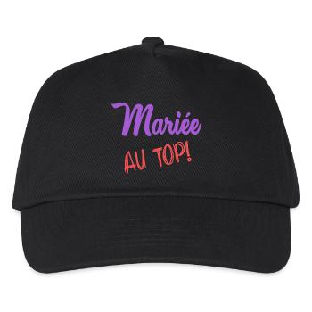 HOCHZEIT - Kinder Basecap - Schwarz - Vorne