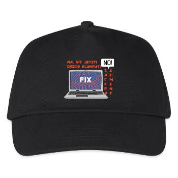 Kein Bild 🤬 Klumpat! Retro Computer Humor Design - Kinder Basecap - Schwarz - Vorne