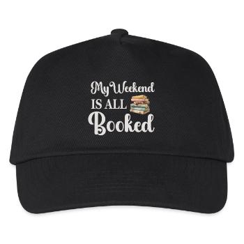 Reading Books Bookworm - Kids’ Baseball Cap - black - Front