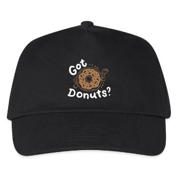 Donuts Donut-Liebhaber - Kinder Basecap - Schwarz - Vorne