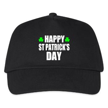 happy st patrick's day - Casquette de baseball Enfant - noir - Devant