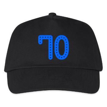 70. 70 YEARS. 70th ANNIVERSARY. 70 YEARS ANNIVERSARY. - Kids’ Baseball Cap - black - Front
