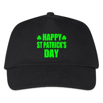 happy st patrick's day - Kids’ Baseball Cap - black - Front