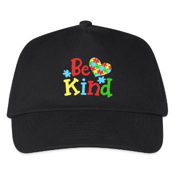 Autismus Bewusstsein - Kinder Basecap - Schwarz - Vorne