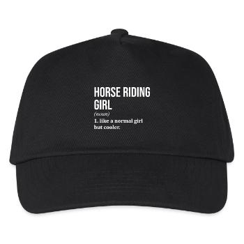 Horse Rider - Kids’ Baseball Cap - black - Front