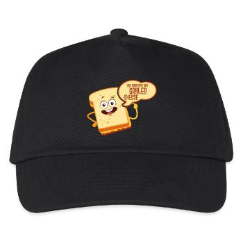 Quelqu’un a-t-il dit sandwich au fromage grillé - Casquette de baseball Enfant - noir - Devant