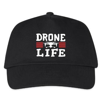 Drohnenpilot RC FPV Quadrocopter - Kinder Basecap - Schwarz - Vorne