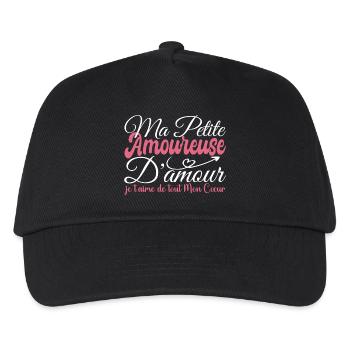 Cadeau amoureuse d'amour, amoureuse je t'aime fort - Casquette de baseball Enfant - noir - Devant