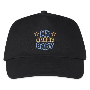 Amelia - Kinder Basecap - Schwarz - Vorne