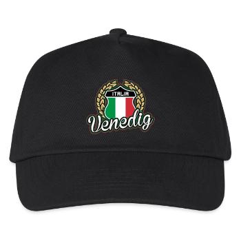 Venedig - Kinder Basecap - Schwarz - Vorne