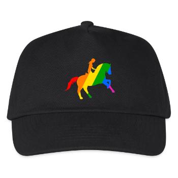 Equestrian sport: Freedom in the saddle - Kids’ Baseball Cap - black - Front