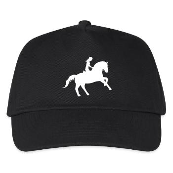 Reitsport Eleganz - Kinder Basecap - Schwarz - Vorne