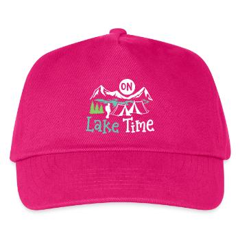 See Camping Zelten - Kinder Basecap - Fuchsia - Vorne