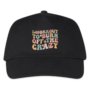I Workout To Burn Off The Crazy Funny Workout - Casquette de baseball Enfant - noir - Devant