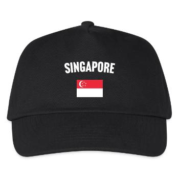 Singapore Flag - Kids’ Baseball Cap - black - Front