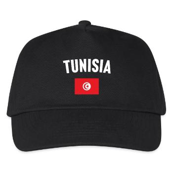 Tunesien Flagge - Kinder Basecap - Schwarz - Vorne