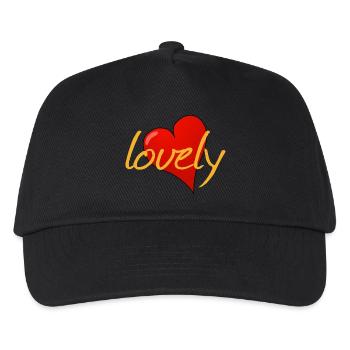 LOVELY - Kinder Basecap - Schwarz - Vorne