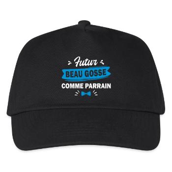 futur beau gosse / / t-shirt bébé / body bébé - Casquette de baseball Enfant - noir - Devant