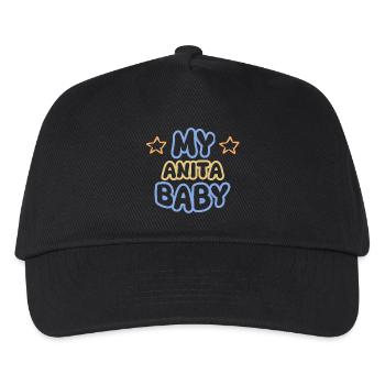 Anita als Vorname - Kinder Basecap - Schwarz - Vorne