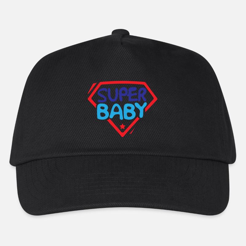 Super Baby - Kinder Basecap - Schwarz