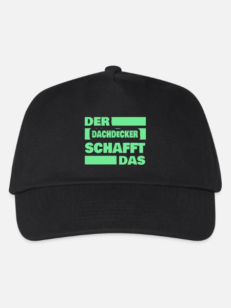 Arbeit Dachdecker - Kinder Basecap - Schwarz
