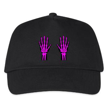 Skeleton Hands 02 - Kids’ Baseball Cap - black - Front