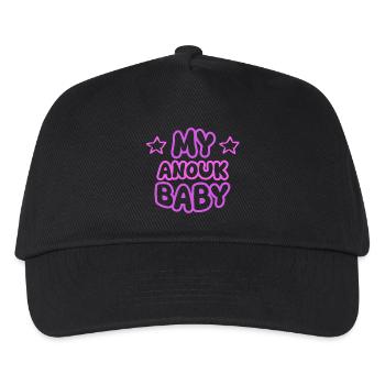 Vorname Anouk - Kinder Basecap - Schwarz - Vorne