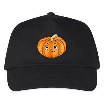 Zweifelhafte Kürbis-Emotion - Kinder Basecap - Schwarz - Vorne