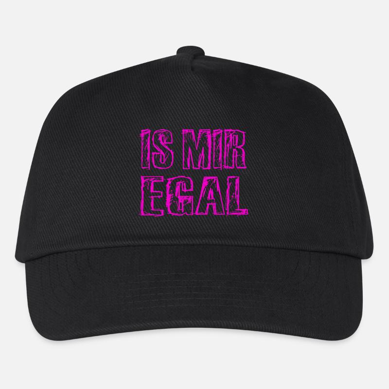 Is Mir Egal - Kinder Basecap - Schwarz
