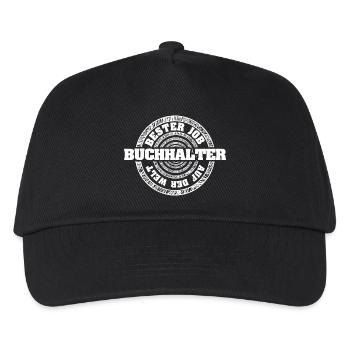Job Buchhalter - Kinder Basecap - Schwarz - Vorne